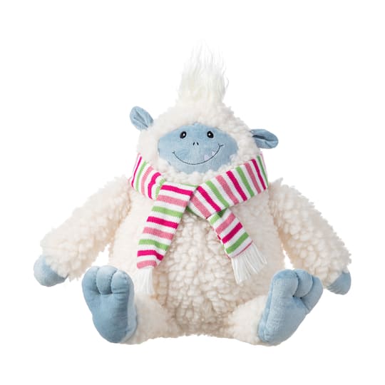 Glitzhome® 21.75"H Christmas Fabric Yeti Shelf Sitter